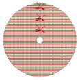 thumbnail image 1 of 36 Inch Christmas Tree Skirt – Velvet Plush Tree Mat, Soft Thickened Polyester with Red Ties, Single-Sided Printing, Available in 30in/36in/48in, Perfect for Holiday Xmas Tree Decoration, 1 of 7