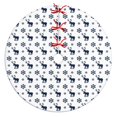 thumbnail image 1 of 36 Inch Christmas Tree Skirt – Velvet Plush Tree Mat, Soft Thickened Polyester with Red Ties, Single-Sided Printing, Available in 30in/36in/48in, Perfect for Holiday Xmas Tree Decoration, 1 of 7