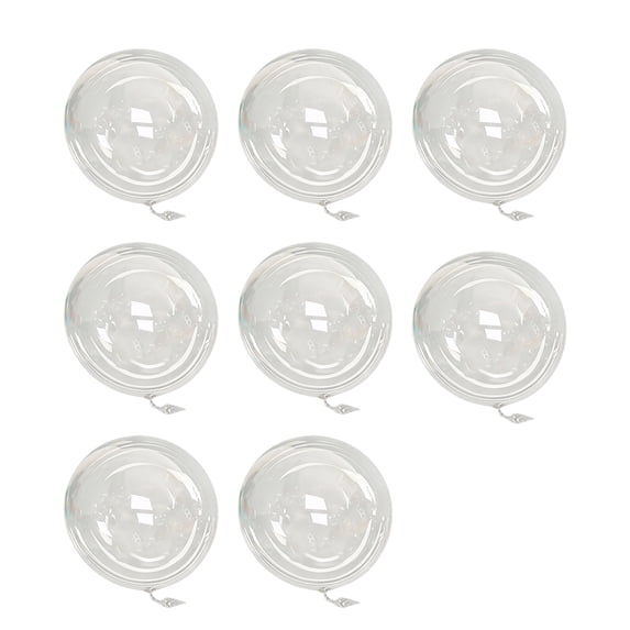36 Inch Clear Bobo Balloons, 8PCS Large Opening Round Transparent Balloons for Wedding, Birthday Party Decoration