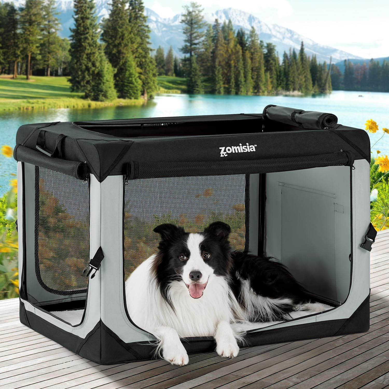 Portable Dog Crate For Large Dogs photo