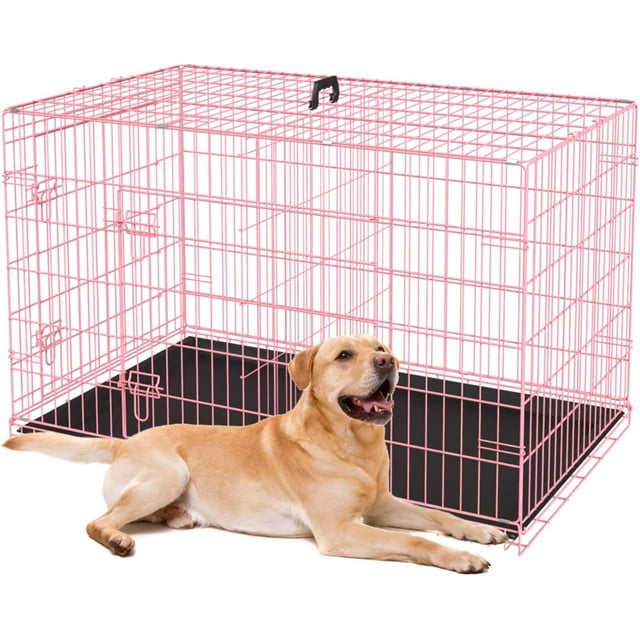 36 Inch Dog Crates for Large Dogs Folding Mental Wire Crates Dog