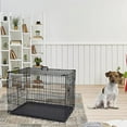 36Inch Double Door Dog Crates Folding Metal Pet Kennel Wire Cage with