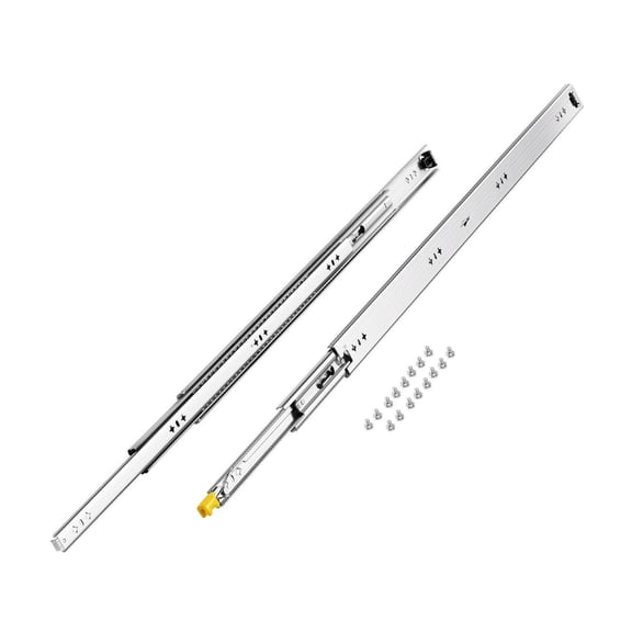 36 Inch Drawer Slides Heavy Duty 250lbs, Locking Full Extension Slides, Side Mount Ball Bearing Slides - 1 Pair