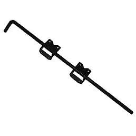 36 Inch Drop Rod Vinyl Fence Double Gate Black