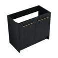 thumbnail image 1 of 36 Inch Freestanding Bathroom Vanity (without Top Sink), Black Chestnut, 1 of 11