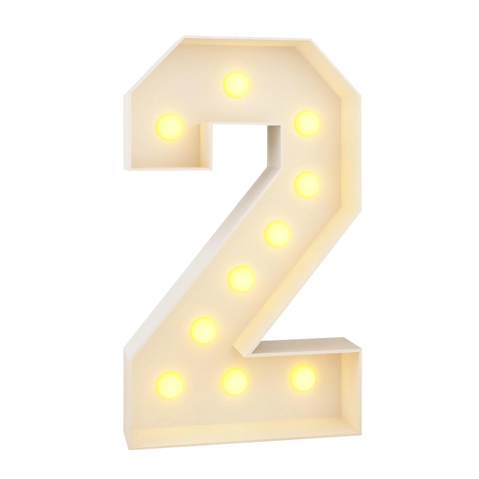 36 Inch Giant Light Up Marquee Numbers 0-9, Foldable Mosaic Balloon ...