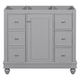 thumbnail image 1 of 36-Inch Gray Bathroom Vanity,4 Drawers,1 Cabinet Door, Adjustable Shelf - Multi-Functional Storage - 36*18*34(Sink not included), 1 of 8