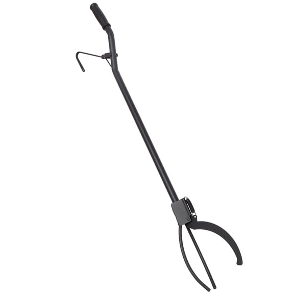 36 Inch Heavy Duty Fire Log Grabber with 3 Prong & Spring Handle, Fire Tongs Poker Tool for Campfire, Fireplace & Fire Pit