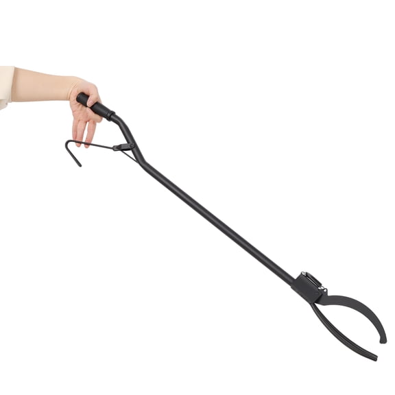 36 Inch Heavy Duty Fire Log Grabber with 3 Prong & Spring Handle, Fire Tongs Poker Tool for Campfire, Fireplace & Fire Pit