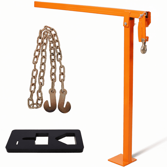 36 Inch Heavy Duty T Post Puller with 47 Inch Chain and Multi-Shape Puller Plate for Fence Removal