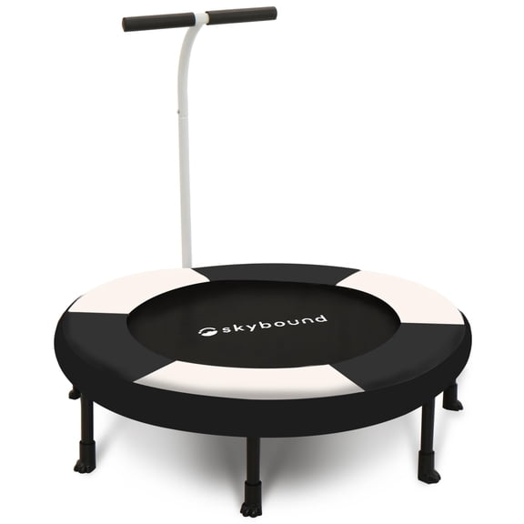 36 Inch Indoor Trampoline for Kids - Kids Trampoline Indoor with Handle - Toddler Trampoline with Upgraded 2.0mm Steel Pipe and Handlebar - Mini Indoor Trampoline for Kids Age 3 and Above
