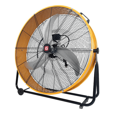 36 Inch Industrial Drum Fan,750W 18000 CFM High Velocity Floor Fan,3-Speed Heavy Duty Metal Air Circulator with 60° Adjustable Tilt for Shop,Warehouse,Workshop,Garage,Factory