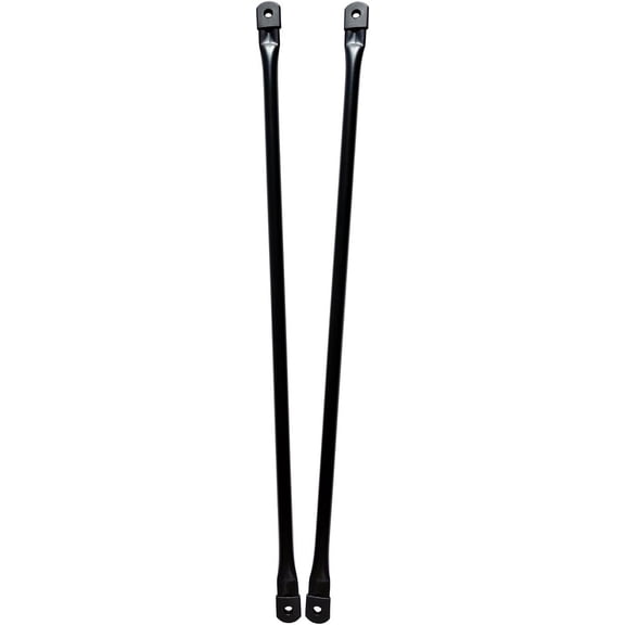 36 Inch Matte Black Metal Garden Swing Replacement Bars Round Rods 2 Pack