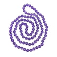 thumbnail image 1 of 36 Inch Matte Finish Semi-Precious Genuine Amethyst Stone Long Endless Infinity Beaded Strand Necklace., 1 of 1