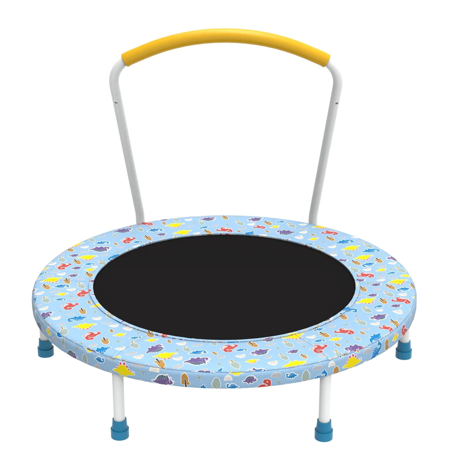 36 Inch Mini Trampoline with Handle, Indoor Outdoor Trampoline for Kids Ages 1-6, 150LBS Load Capacity