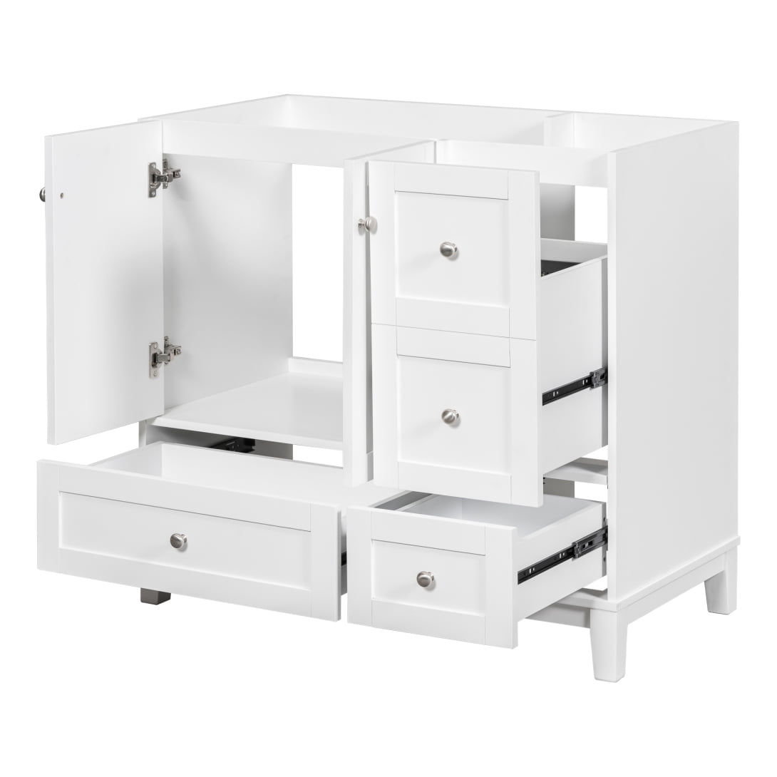 36 Inch Modern Small Bathroom Vanity, Bathroom Vanity Storage