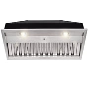 Akicon 36 Inch Stainless Steel Range Hood Insert, 600 CFM Ducted Built-in Vent Hood, Ultra Quiet, Dimmable Cool & Warm Dual LED Lights, Dishwasher Safe Filters