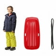 thumbnail image 1 of 36 Inch Red Snow Sled for Kids & Adults, High-Speed Downhill Toboggan with Pull Rope & Handles, for Winter Sports, 1 of 9