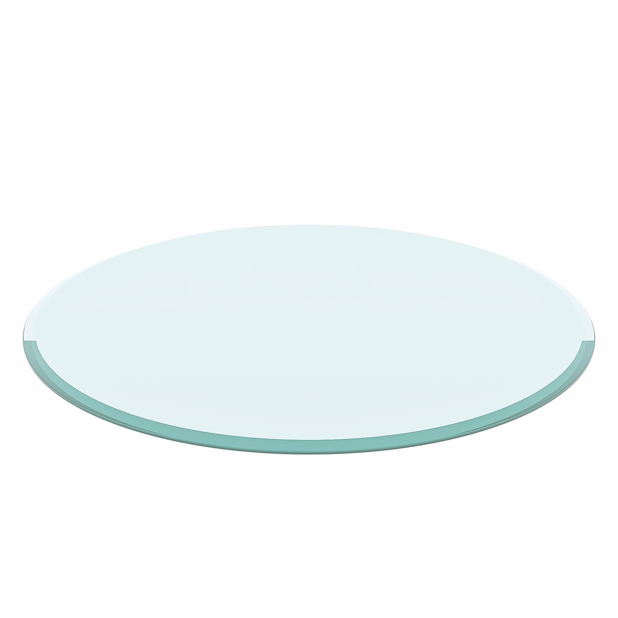 36 Inch Round Tempered Glass Table Top, 1/2" Thick Clear Transparent Glass Sheet with Polished Edge, Replacement Glass Top for Coffee Table,Dining Table