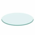 thumbnail image 1 of 36" Inch Round Tempered Glass Table Top Clear Glass 1/2" Inch Thick Beveled Polished Edge, 1 of 9