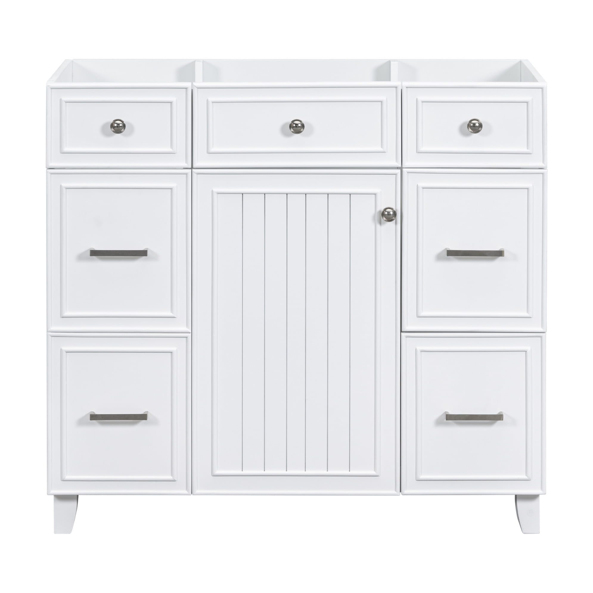 36 Inch Storage Bathroom Vanity with Soft Closing Door and Drawers