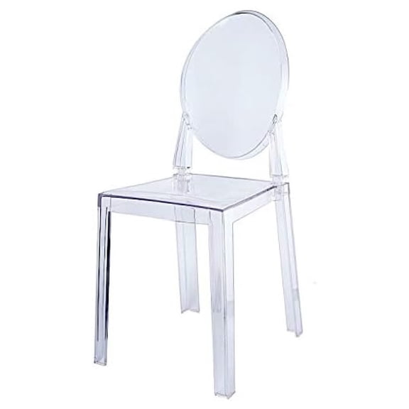 36-Inch Tall Clear Plastic Transparent Chair Wedding Party Furniture Reception Dinner Catering Ceremony Home Decorations