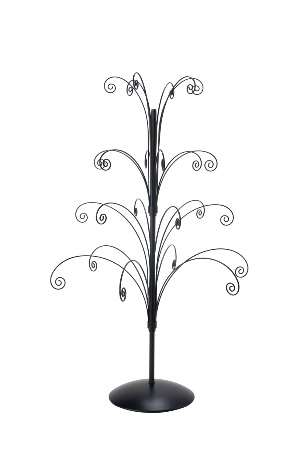 36 Inch Tall Ornament Display Tree, Black Plated, Holds 24 Ornaments - Walmart.com