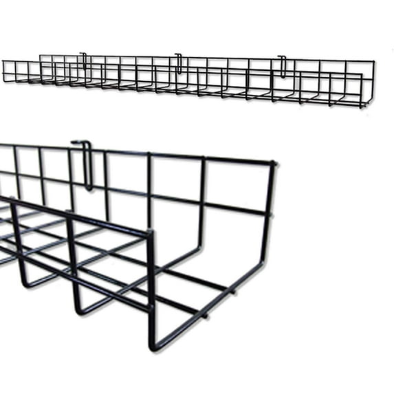 36 Inch Under Desk Cable Organizer - Wire Manager Computer Cord Tray for Office & Home