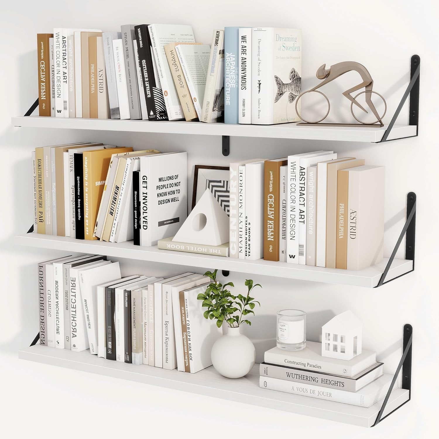 White Floating Book Shelf