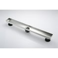 36 Inches Recessed Linear Shower Drain with Removable Cover, Stainless