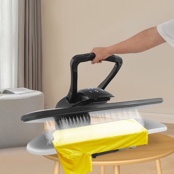 36" Intelligent Steam Press, 1600W Digital Touch Screen Ironing Machine Professional Steam Press with 5 Fabric Settings & Steam Burst, Fast 3-Min Heat-Up for Home & Business Use (Black)
