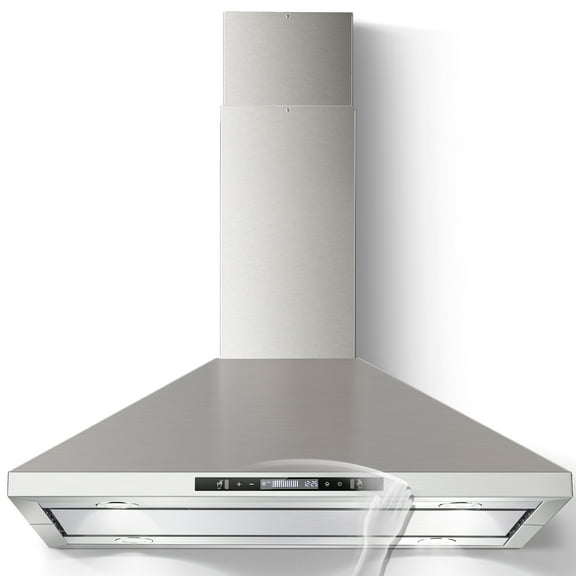 36" Island Range Hood 700CFM Stainless Steel w/Gesture Control & LED Lights
