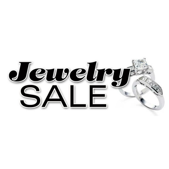 36" JEWELRY SALE DECAL sticker store jeweler lot