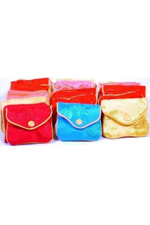 36 Jewelry Chinese Silk Pouches Chain Gift Display 3"