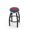 thumbnail image 1 of 36" L8B2C - Black Wrinkle University of Dayton Swivel Bar Stool with Chrome Accent Ring by Holland Bar Stool Company, 1 of 2