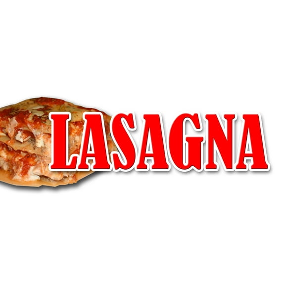 36" LASAGNA DECAL sticker italian food casserole