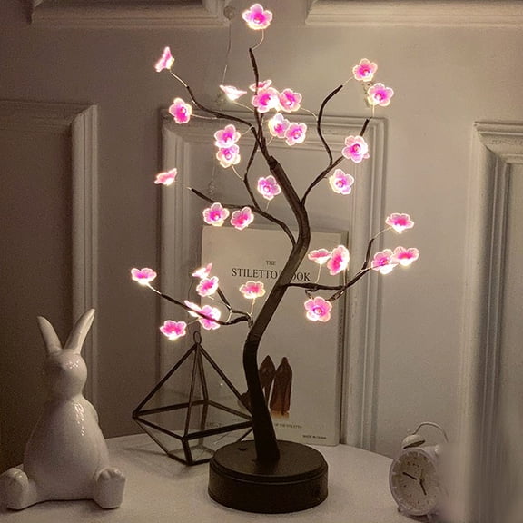 36 LED Ball Table Lamp Switch Christmas Tree Fairy Light Night Lights Home DIY Party Wedding Bedroom Christmas Decoration Gift