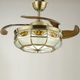 thumbnail image 1 of 36" LED Chandelier Tiffany Ceiling Light FanCeiling Lamp W/Remote Control, 1 of 14