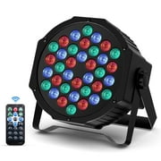 36 LED Par Lights RGB Stage Lighting with Remote Control for Christmas Music Party Disco Wedding