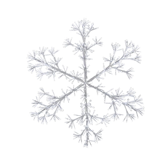HOLIDYNAMICS 36-inch LED Snowflake Light in Pure White with Twinkle Effect