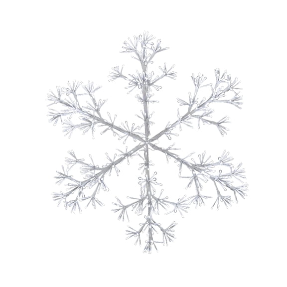 HOLIDYNAMICS 36-inch LED Snowflake Light in Pure White with Twinkle Effect