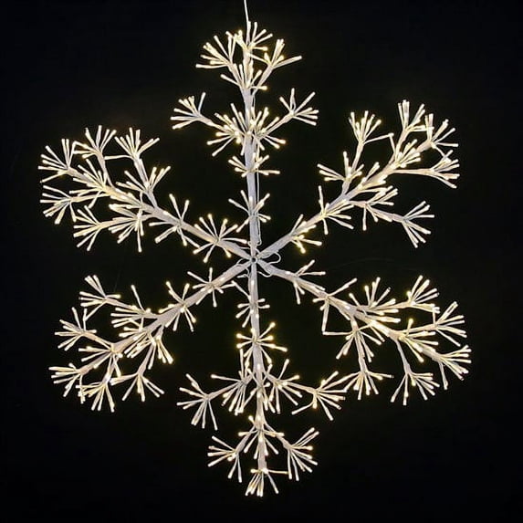 36" LED Sparkler Snowflake Warm White