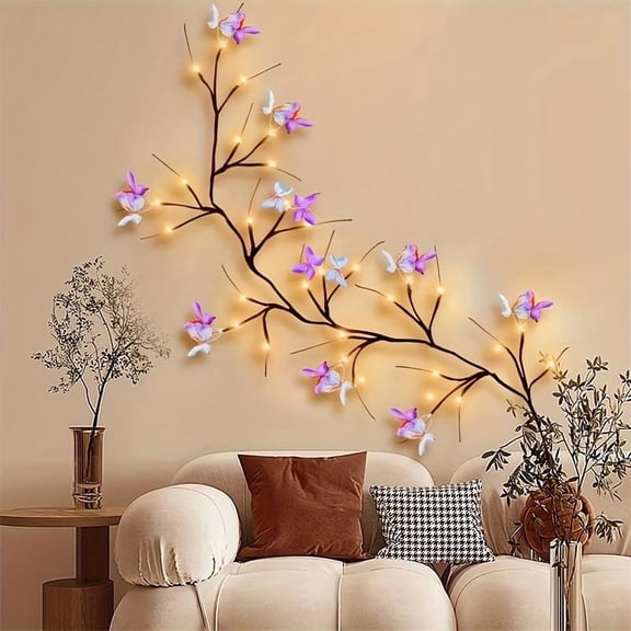 36 LEDs Butterfly Branch String Lights USB Powered Fairy Lights with 8 Modes for Indoor Outdoor Garden Patio Bedroom Decor