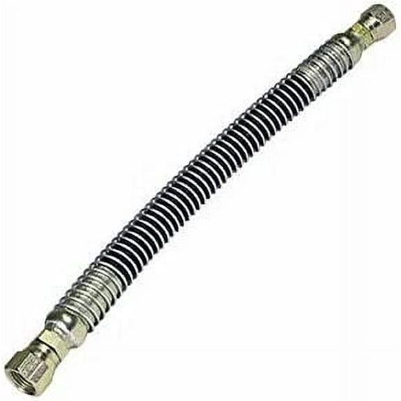 36" LPG HOSE CRIMPED LIQUID PROPANE ASSEMBLY WITH SPIRAL GUARD TANK CONNECTION