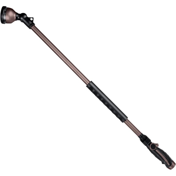 36”Long Watering Wand, 180° Swivel Head Metal Garden Hose Wand with 10 Spray Patterns, 3ft Heavy Duty Hose Nozzle Sprayer with Thumb Flow Control, Ideal to Water Hanging Baskets, Shrubs