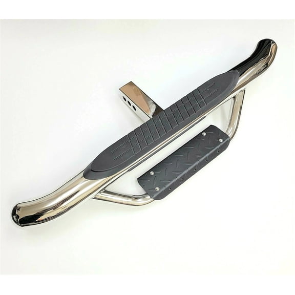 36" Lx6.5 H Towing Hitch Step Bar Drop Step 2" Receiver Chrome Universal Truck Trailer Rear Bumper Guard Universal Tow Hitch Trailer Hitch Step Bar