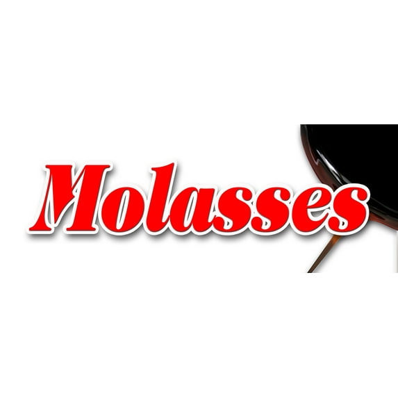 36" MOLASSES DECAL sticker fresh homemade sugar cane sweet blackstrap honey syrup