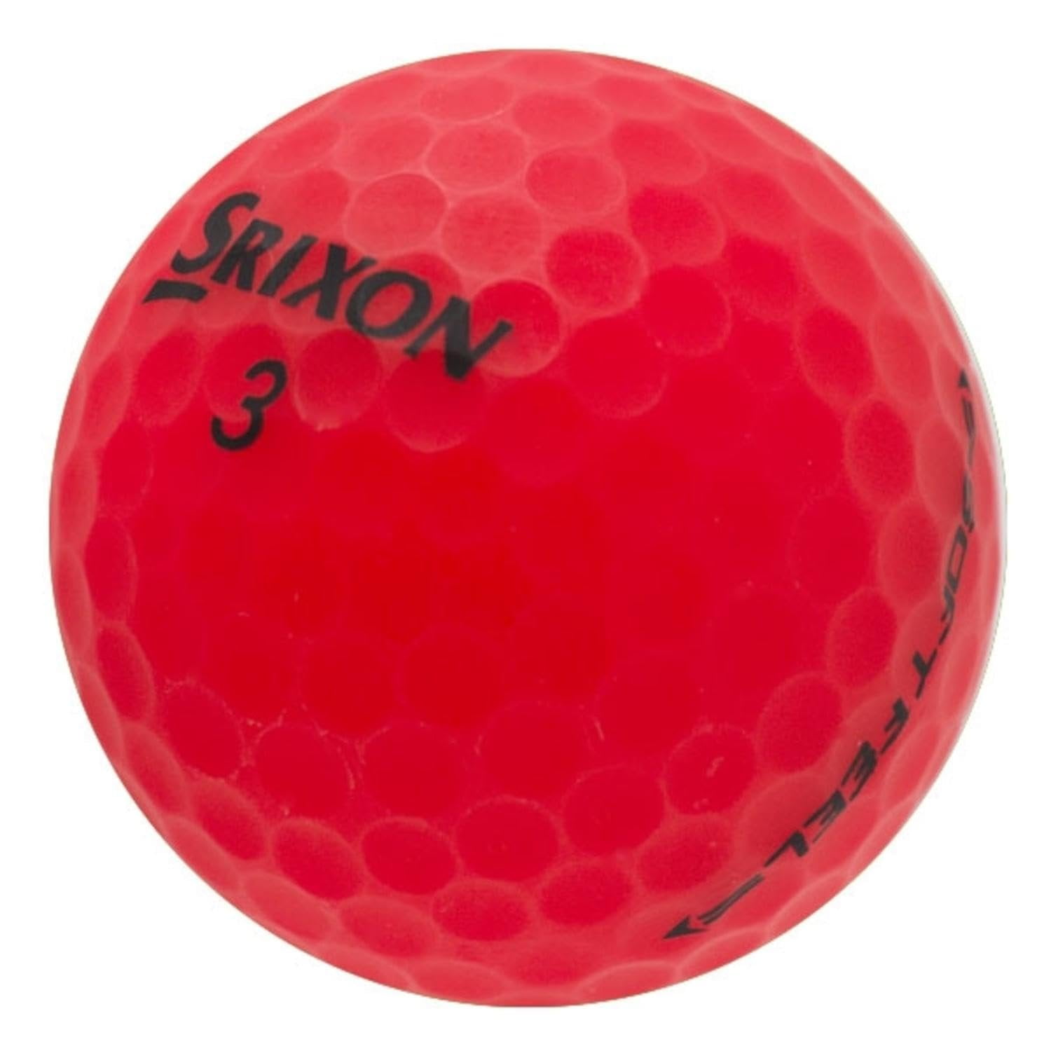 36 Matte Red Srixon Soft Feel Golf Balls in Mint Condition, Recycled Used Golf Balls, AAAAA Quality Quality, Best Quality, White
