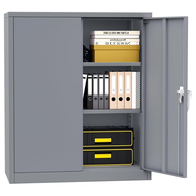 36" Metal Storage Garage Storage with Locking Doors