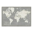 thumbnail image 1 of 36" Minimalist World Map Canvas Wall Art, 1 of 5